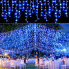 Weihnachtslichterketten Wasserfall Außendekoration 5M Abhänge 0,4-0,6m Led Lichtervorhang Lichterketten Partygarten Traufendekoration