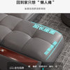 Premium italienische Echtleder-Ecksofas Sofagarnituren mit USB und Bluetooth Lautsprecher – MANBAS Wohnzimmermöbel