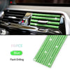 10 Stücke Diamant Auto Klimaanlage Outlet Streifen Bohrer U Form Strass Clip Dekoration Glänzende Kristall Trim Streifen Auto Zubehör