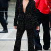Red Carpet Women Blazer Suits Full Crystal Beads Street Power Outfits Evening Party Pants Suits Wedding Wear 2 Pieces