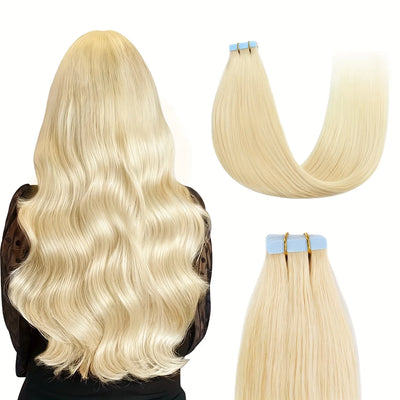 VSR POP PU Super Tape Echthaar Extensions Blonde Piano Farbe US Starke Klebeband Haarverlängerungen für Salons
