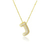 Vintage Edelstahl Golden Buchstaben Anhänger A-Z Alphabet Anfangsbuchstabe Halskette für Frauen Panzerkette Kragen Schmuck Geschenk
