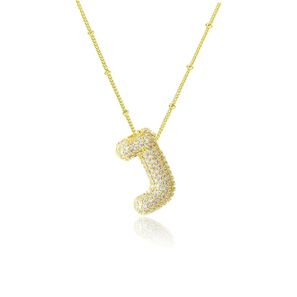 Vintage Edelstahl Golden Buchstaben Anhänger A-Z Alphabet Anfangsbuchstabe Halskette für Frauen Panzerkette Kragen Schmuck Geschenk