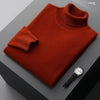 Fall/Winter 100% Wool Bottoming Shirt Men's Thickened Turtleneck Sweater Business Cashmere Knitting