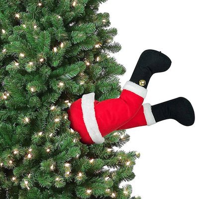 Weihnachtsbaumschmuck Plüsch Nikolausbein Türdeko Nikolaus Wichtelbein Weihnachtsornament für Weihnachtsfeier Hängeanhänger