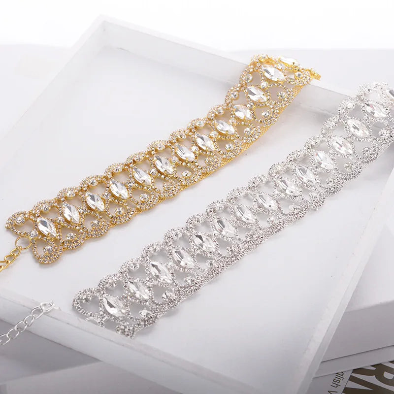Strass Choker Halskette 2023 Statement-Halsketten für Damen Große Mode Halskette Kragen Party Chunky Halskette Collier Bijoux