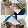 KLASSNUM Luxury Woman Sunglasses Cat-eye Rhinestone Sunglasses 2024 Trendy Party Eyepiece Glitter Metal Frame Color Lens Shades