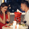 Valentinstag Rose Hug Bär Schmuckkästchen Echte Ewige Rosen Geschenke für Freundin Frauen Ehefrau Muttertag Geburtstag Jahrestag