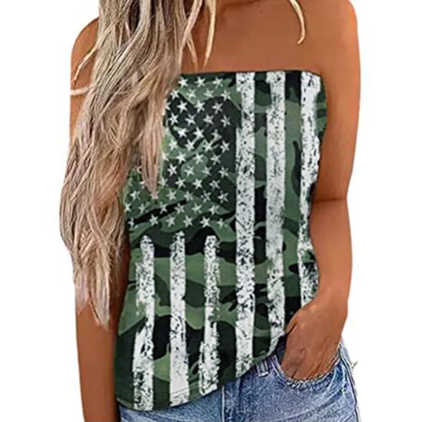 2022 Women Sexy Tube Top Summer Women Casual Tank Crop Tops Solid Color Elastic Design Backless Breathable Strapless Tops