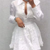 New Spring And Summer Women's Fashion Tops And Skirts Two-piece Skirt Suit Elegant Casual White Holiday Two Piece Outfits Woman