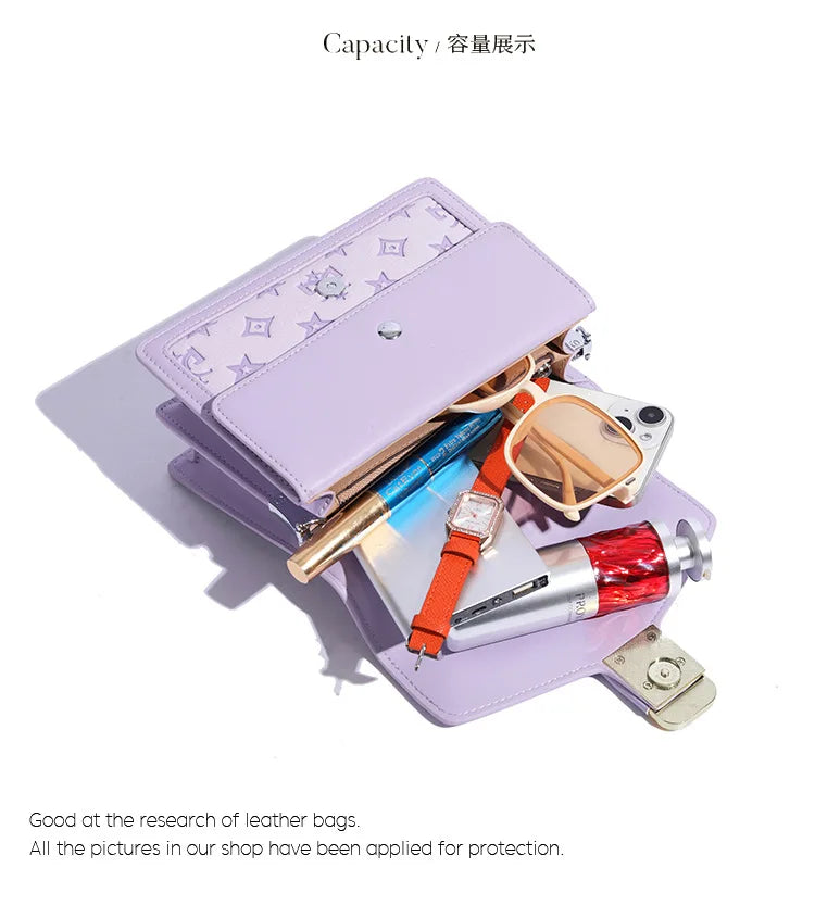Designer Handheld Small Square Bag 2025 New Style Bow Sweet and High Quality Texture Single Shoulder Cross Shoulder Female