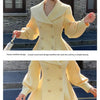 Plus Size 2024 Autumn/Winter New Style French Vintage Tweed Large Lapel Woolen Overcoat Long Sleeve Double Row Button Overcoat