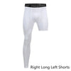 Men Compression Pants Base Layer Exercise Trousers Running Tight Sport Cropped One Leg Leggings Basketball Football Yoga Fitness