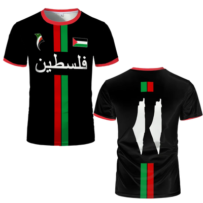 2025 New Palestine Football T-shirts Summer  Men's And Women Palestinian Jersey Gaza Kid's Tees Gifts Wholesale Unisex T Shirt