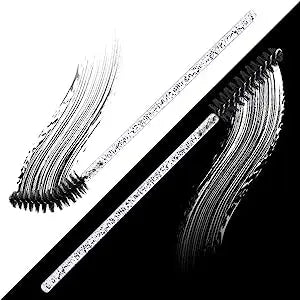 HUAZDS 300pcs Disposable Mascara Wands Eyelash Brush Spoolies for Eye Lash Extension, Eyebrow and Makeup Crystal Makeup Tools