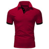 Men's Short Sleeve Polo Shirts Casual Slim Fit Basic Designed Shirts Quick-drying Anti-wrinkle Tops