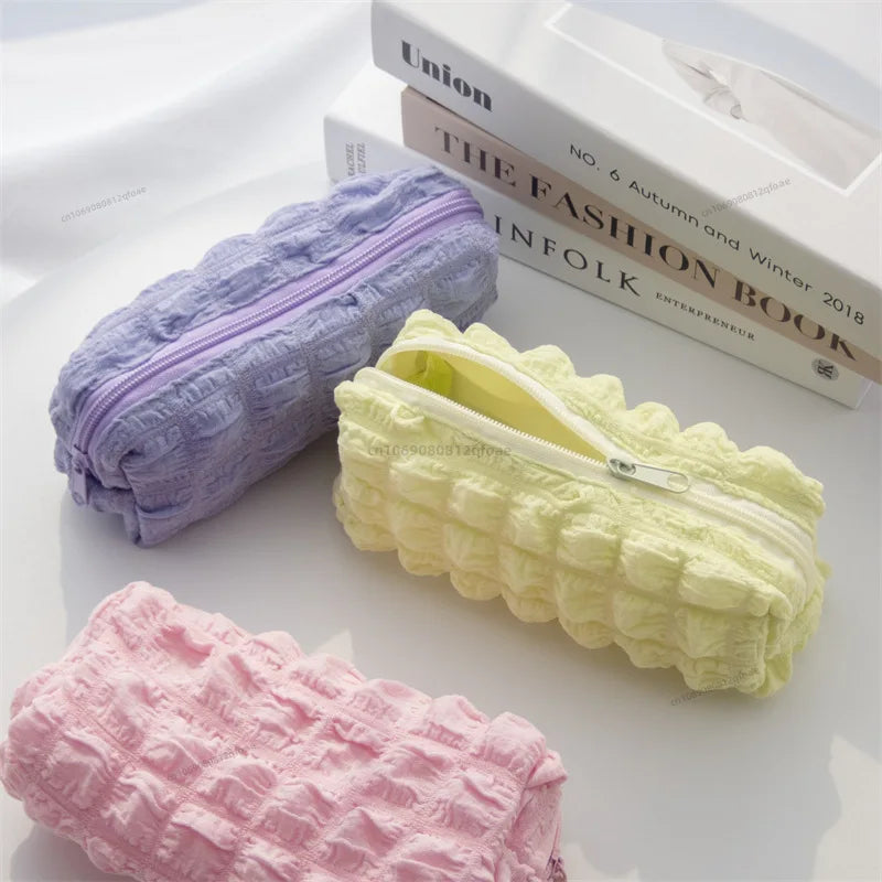 Süßes Plüsch Federmappentasche für Mädchen Jungen Kawaii Schreibwarentasche Federmäppchen Große Kapazität Schüler Schulanfangsbedarf