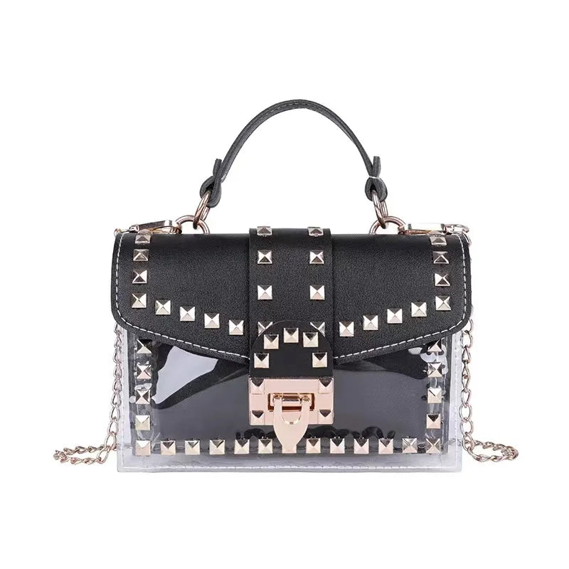Marke Frauen Nieten Graffiti Umhängetaschen Mode Schultertasche für Damen Weibliche Luxus Designer Handtaschen 2023 Hohe Qualität