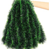 Weihnachten Grüne Zuckerrohr Bänder Girlande DIY Weihnachtsbaumschmuck Grüne Zuckerrohr Bänder Kranz Hängender Anhänger Haus Party Dekoration