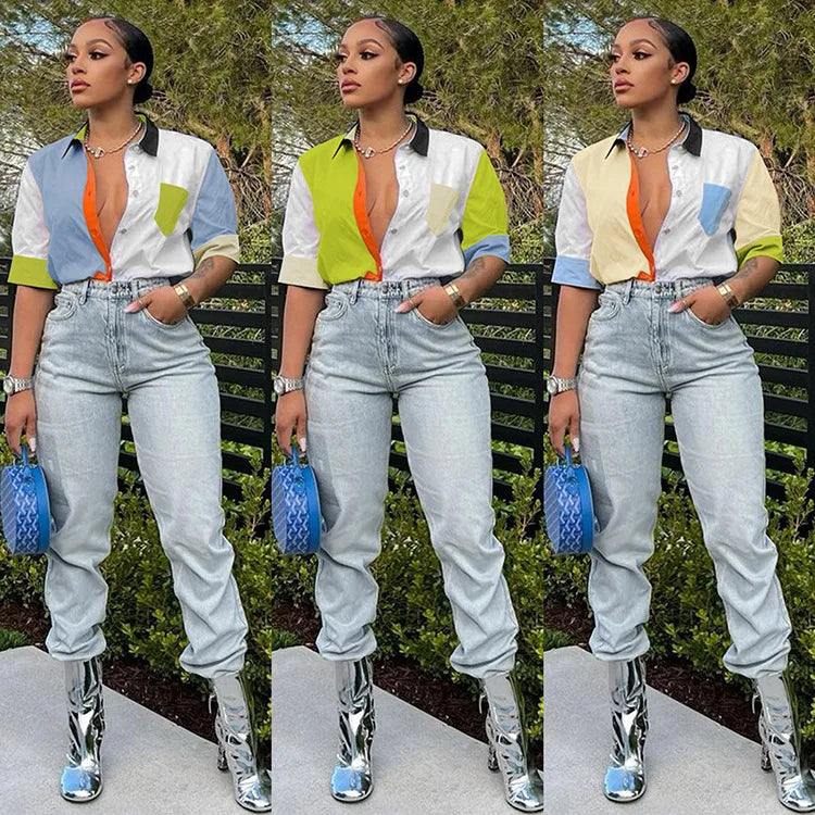 2022 Summer Women Blouses Half Sleeve Spring Blouse Woman Blouse Shirt Office Elegant Work Shirt Top Blusas Mujer De Moda
