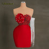 Glimmer Classic Tassel Homecoming Dresses For Women Appliques Rhinestones Beadings Strapless Vestidos De Gala Customized