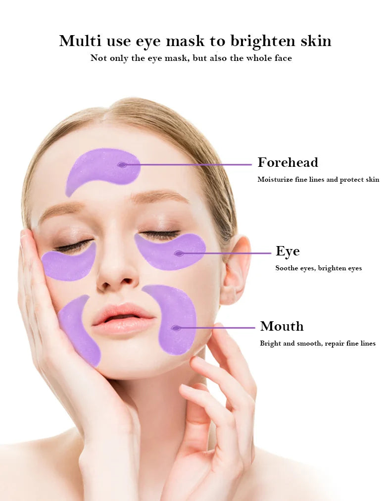 IMAGES Grape Moisturizing Collagen Eye Mask Anti Dark Circles Eye Bags Anti-aging Eyes Masks Beauty Skin Care Eye Patches 60Pcs