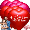3/1PC 63 Zoll Extra Große Liebesballons Aluminiumfolie Rot Herzförmige Ballons Geburtstag Valentinstag Hochzeitsfeier Dekoration