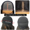 Ombre Brown Wear Go Human Hair Wigs Pre-Styled Layered Cut Kinky Curly Wig HD 7x5 Glueless Pre-Cut Wig for Quick Installation