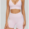 SWELTERING 2/3PCS Seamless Yoga Set Gym Clothes Sportswear Fitness Suits Women Workout Bra Crop Top Long Sleeve Sports Suits