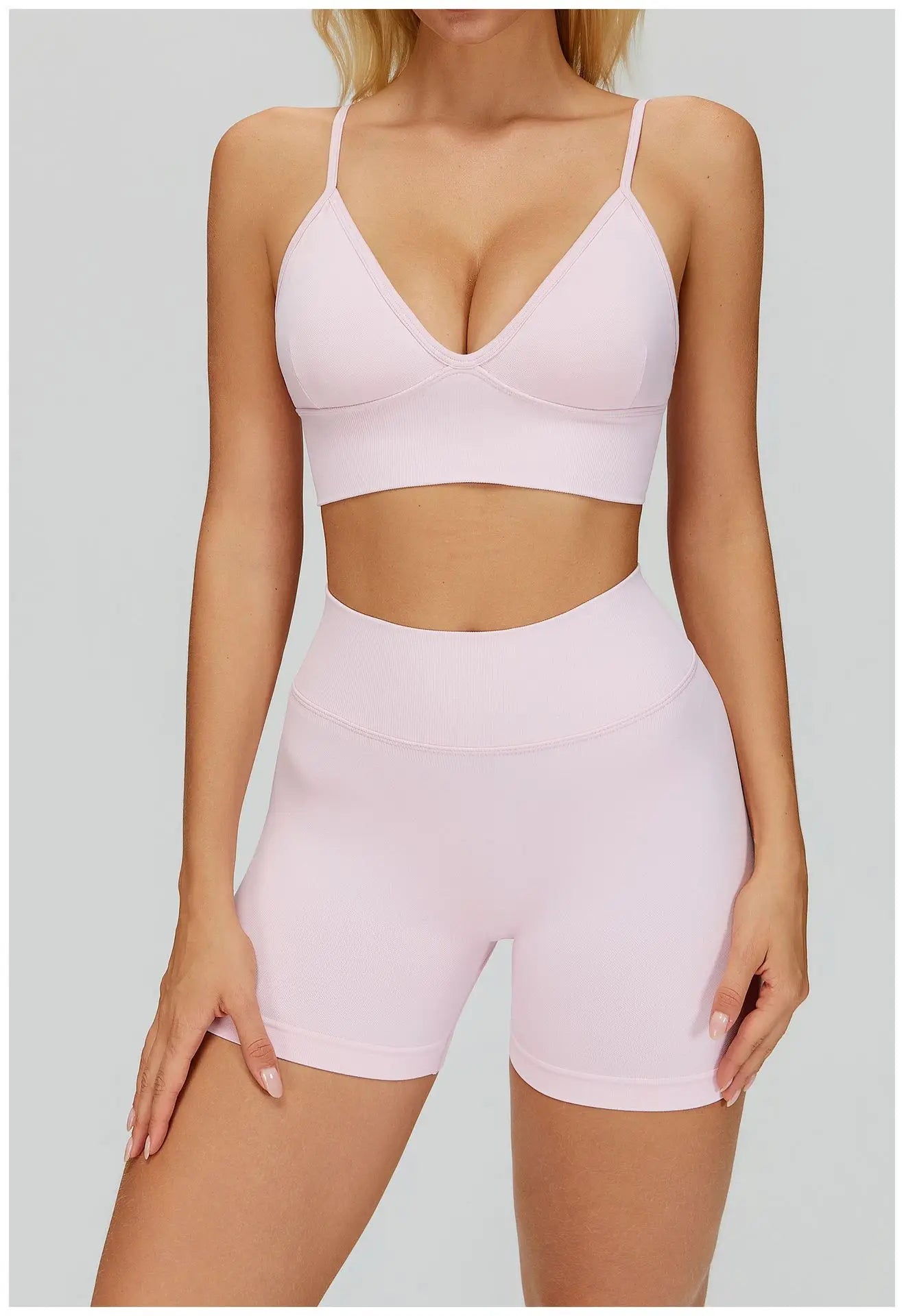 SWELTERING 2/3PCS Seamless Yoga Set Gym Clothes Sportswear Fitness Suits Women Workout Bra Crop Top Long Sleeve Sports Suits