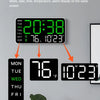 LED Digital Wall Clock Temperature Date Week Display Table Alarm Clocks Voice Control Electronic Clock Brightness Adjustment