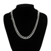 KunJoe Simple Cuban Chain Necklace for Men Gold Color/Black Metal Aluminium Chain On The Neck Choker Jewelry Party Male DIY Gift