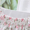 Sweet Broken Flower Slash Neck Women Blouse Agaric Edge Pleat Design Slim Elastic Waist Cropped Top Cute Chiffon T-shirt Summer