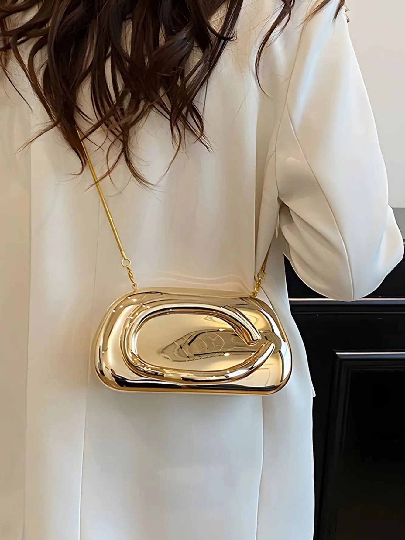 Mode Elegante Metallverschluss Boxförmige Umhängetaschen Damen Abendtaschen Hochzeit Mini Damen Geldbörse Party Niedliche Geldbörse Clutch
