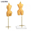 New gold plentiful female mannequins Plus size butt Dress skirt Clothing display pin able Adjustable base