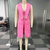 Elegant Commuter Women's Vest Flip Collar Suit Cardigan Three Piece Set 2025 Summer New Style