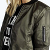 Autumn New Short Jackets for Women Vintage High Street O-neck Bomber Jacket Female Fashion Zipper Long Sleeve Coat Woman