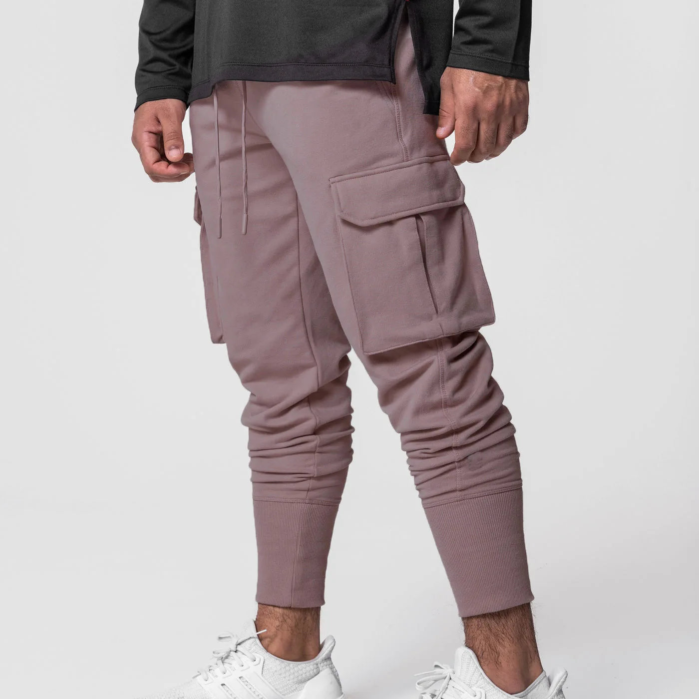 Men's Thick Cotton Training Sets Hoodie Casual Sports Pullover Hooded 2-piece Top with Pants Sweatshirts Gym Running Tracksuits