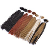Synthetic Curly Deep Wave Bulk hair For Braiding 20inch No Weft Deep Wave For Braiding Micro Faux Braiding Hair for Boho Braids