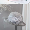 Flower Fascinators Races Hats For Women Elegant Banquet Fascinator Hat Girls Ladies Formal Wedding Dress Fedora Hats