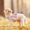 Hundegeschirr und Leine-Set mit Strass, weiches, warmes Haustiergeschirr, Weste, Hunde-Schleifengeschirr, verstellbar für Chihuahua, Hunde, Katzen