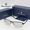 MASERATI Sunglasses New Fashion goggles Stylish Unframed Metal rimmed Shades for Men Women Cool Pose Trendy Design 10785