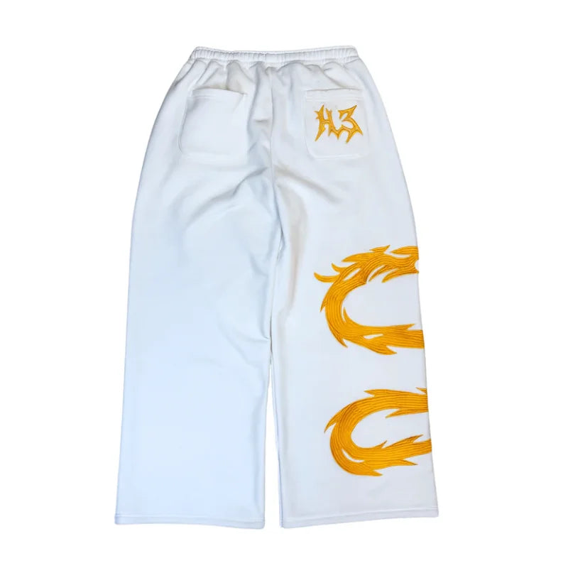 Y2K 2 piece set Anime Character Zipped Hoodie High Street Cosplay Print 5 Colors Daily Wear Trendy wide leg pants streetwear Set
