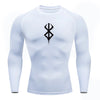 Anime Men's Compression Shirt Fitness Sport Running Tight Gym TShirts Athletic Workout Quick Dry Tops Tee Summer