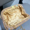 Shiny Rhinestones Handmade Evening Clutch Bags New Folds Purses and Handbags Luxury Designer Wedding Party High Quality