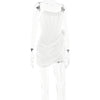 Articat Sexy Trägerloses Bandagenkleid, Zweilagiges Mesh-Patchwork, Damen, Transparent, Blumen-Bänder, Vestidos, Party, Clubwear