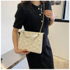 Ladies Fashion Large Capacity Chain Bag Retro Square Tote Bag Diamond Texture Shoulder Crossbody Daily Hundred Underarm Handbag