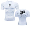 Printed Men's Athletic Compression Shirts Athletic Quick Dry Breathable Rash Guard Athletic Tight Workout Tops Summer Men