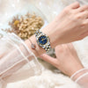 POEDAGAR Luxuriöse Damen-Kleideruhr, leuchtend, wasserdicht, Wochen- und Datumsanzeige, Damenarmbanduhr, Edelstahl-Damenquarzuhr reloj+box