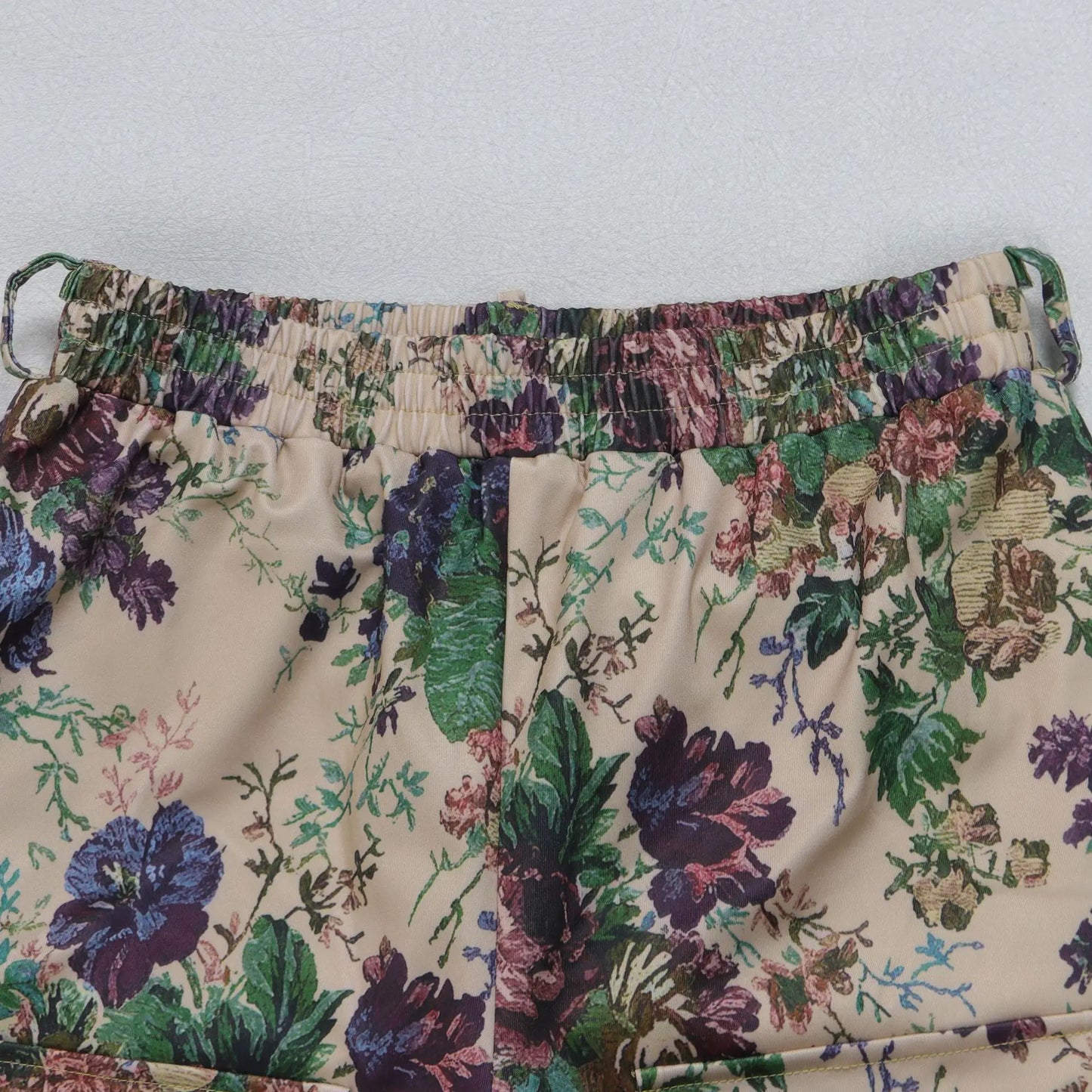 Two Pieces Women Pant Sets Print Matching Set Drawstring Pockets Sleeveless Top Elastic Waist Pants Slim Fit Casual 2026 Spring